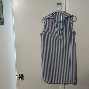 Blue and white striped dress brand new never worn